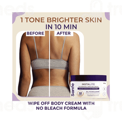 Sanfe Instalite Glycoclear Tan Removal Wipe Off Cream 200Gm