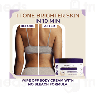 Sanfe Instalite Glycoclear Tan Removal Wipe Off Cream 200Gm