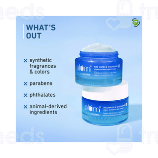 Plum Rice Water And Niacinamide 2% Clear Moisture Gel Cream 50Gm