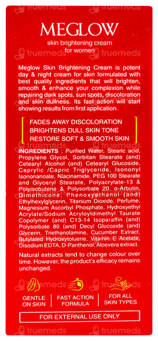 Meglow Women Skin Brightening Cream 50gm