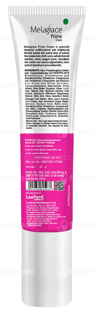 Melagrace Prime Cream 15Gm