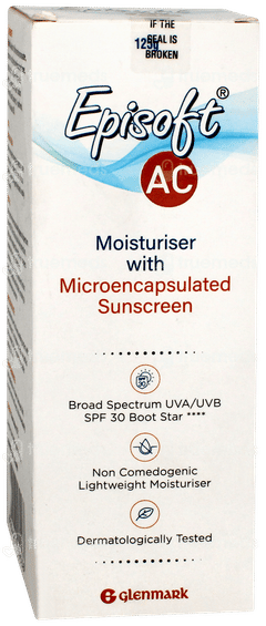 Episoft Ac Spf 30 Moisturiser With Microencapsulated Sunscreen 125gm Episoft Ac Spf 30 Moisturiser With Microencapsulated Sunscreen 125gm