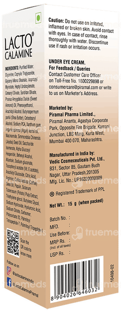 Lacto Calamine Under Eye Cream 15gm