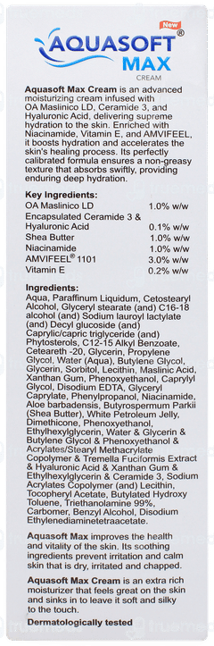 Aquasoft Max New Intense Moisturizing Cream 150gm