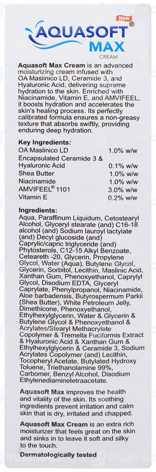 Aquasoft Max New Intense Moisturizing Cream 150gm