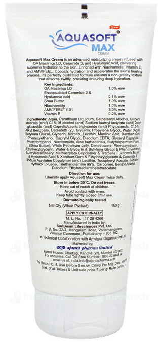 Aquasoft Max New Intense Moisturizing Cream 150gm