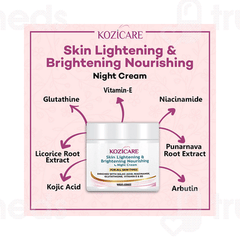 Kozicare Skin Lightening & Brightening Nourishing Night Cream 50gm
