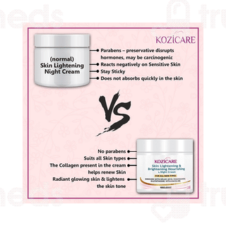 Kozicare Skin Lightening & Brightening Nourishing Night Cream 50gm
