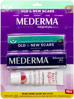Mederma Pm Intensive Overnight Scar Cream 10gm With Revlon Touch & Glow Advance Radiance Creme Face Wash 20gm Free Mederma Pm Intensive Overnight Scar Cream 10gm With Revlon Touch & Glow Advance Radiance Creme Face Wash 20gm Free