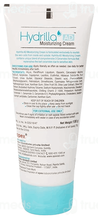 Hydrilla Ad Moisturizing Cream 100Gm