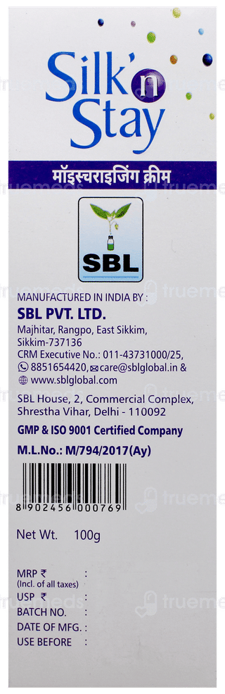 Sbls Silk N Stay Aloe Vera For Normal Oily Skin Cream 100gm
