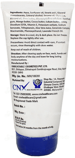 Cnx Intense Moisturizing Cream 150Gm
