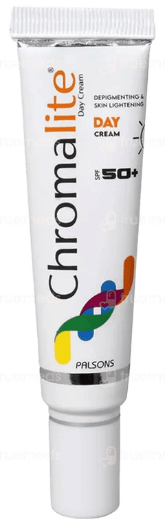 Chromalite Spf 50+ Depigmenting & Skin Lightening Day Cream 20Gm Chromalite Spf 50+ Depigmenting & Skin Lightening Day Cream 20Gm
