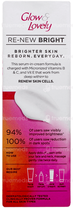 Glow & Lovely Re New Bright Cream 25gm