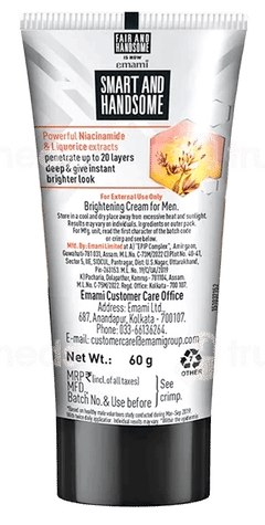 Emami Smart And Handsome Brightning Cream For Men 60Gm Emami Smart And Handsome Brightning Cream For Men 60Gm