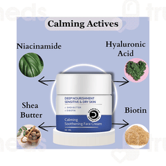 Dermistry Deep Nourishment Sensitive & Dry Skin Calming Soothening Face Cream 50ml