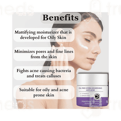 Dermistry Oil Free Hydra Nourishing Anti Acne Mattifying Moisturizer 50ml