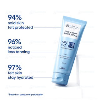Ethisun Spf 50+ Pa++ Hybrid Sunscreen 200gm