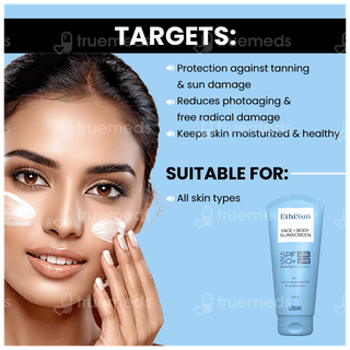 Ethisun Spf 50+ Pa++ Hybrid Sunscreen 200Gm