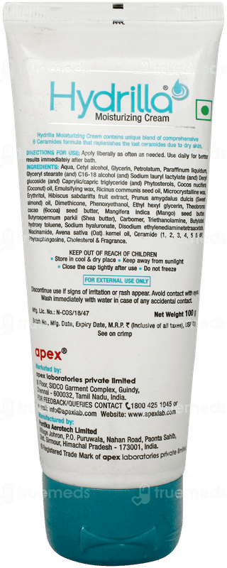 Hydrilla Moisturizing Cream 100gm