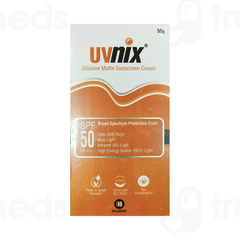 Uvnix Spf 50 Pa+++ Silicone Matte Sunscreen Cream 50gm