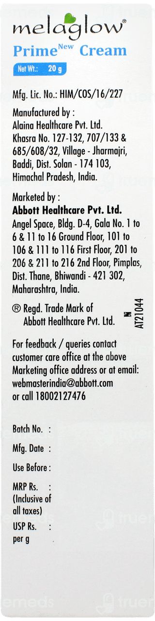 Melaglow Prime New Cream 20gm