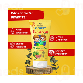 Healthbest Kidbest 3 To 13 Yrs Kids Watermelon Spf 30 Sunscreen 100ml