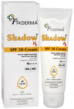Fixderma Shadow Rx Spf 50 Pa+++ Cream 75gm
