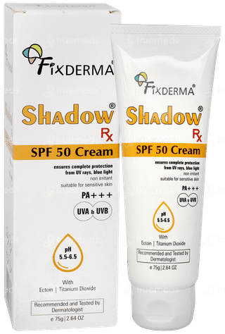 Fixderma Shadow Rx Spf 50 Pa+++ Cream 75gm