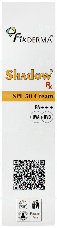 Fixderma Shadow Rx Spf 50 Pa+++ Cream 75gm