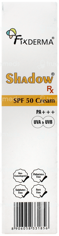 Fixderma Shadow Rx Spf 50 Pa+++ Cream 75gm