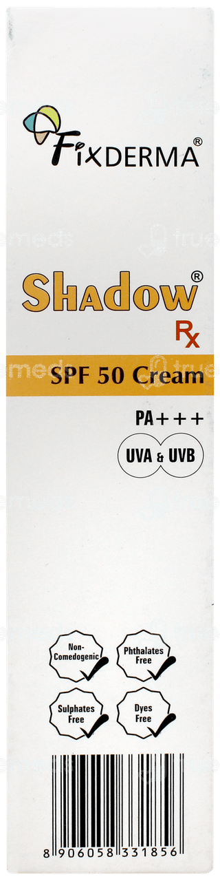 Fixderma Shadow Rx Spf 50 Pa+++ Cream 75gm