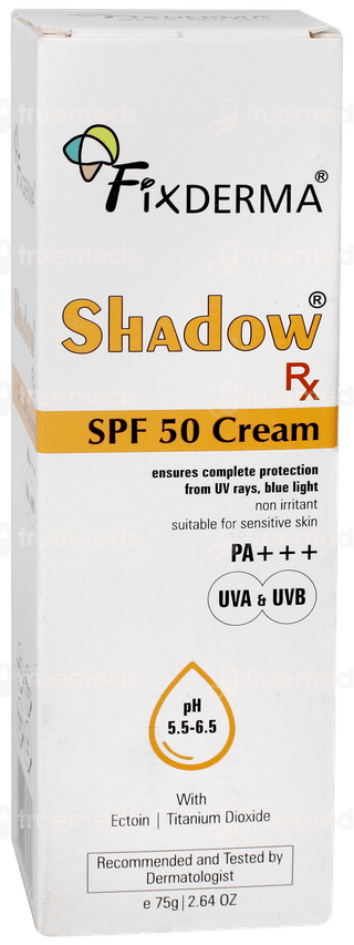 Fixderma Shadow Rx Spf 50 Pa+++ Cream 75gm