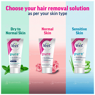 Veet Pure Sensitive Skin Body & Full Bikini Hair Removal Cream 30gm