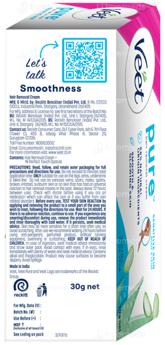 Veet Pure Sensitive Skin Body & Full Bikini Hair Removal Cream 30gm