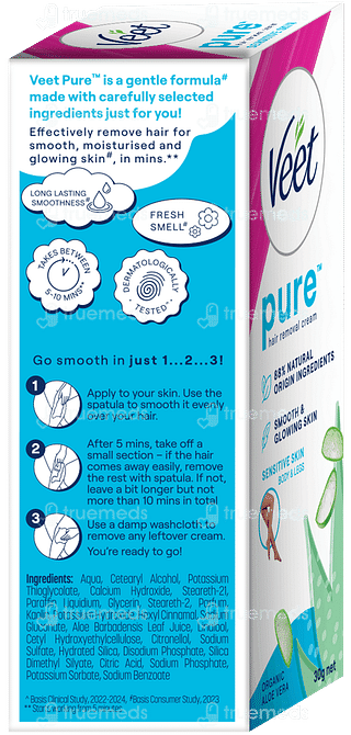 Veet Pure Sensitive Skin Body & Full Bikini Hair Removal Cream 30gm