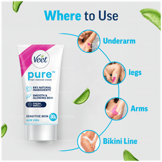 Veet Pure Sensitive Skin Body & Full Bikini Hair Removal Cream 30gm