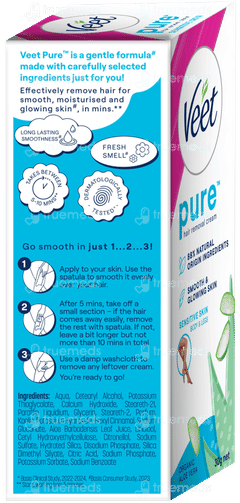 Veet Pure Sensitive Skin Body & Full Bikini Hair Removal Cream 30gm