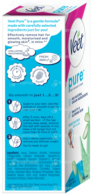 Veet Pure Sensitive Skin Body & Full Bikini Hair Removal Cream 30gm