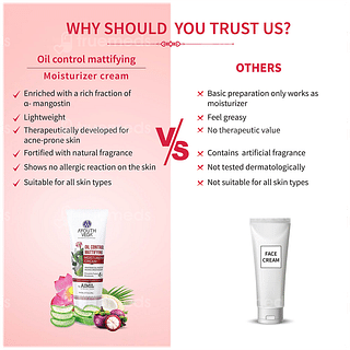 Ayouthveda Oil Control Mattifying Moisturizer Cream 60gm