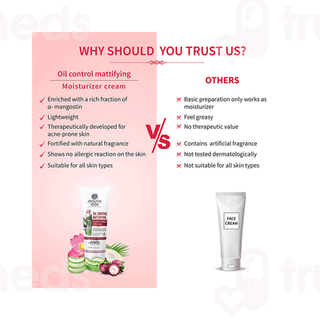 Ayouthveda Oil Control Mattifying Moisturizer Cream 60Gm