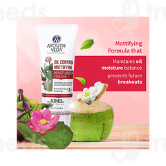 Ayouthveda Oil Control Mattifying Moisturizer Cream 60Gm