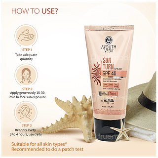 Ayouthveda Sun Turn Spf 40 Pa++++ Cream 60gm