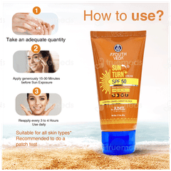Ayouthveda Sun Turn + Spf 50 Pa++++ Cream 60gm