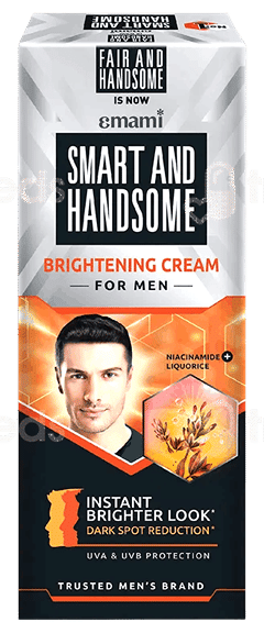 Emami Smart And Handsome Brightening For Men Cream 30Gm Emami Smart And Handsome Brightening For Men Cream 30Gm