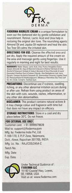 Fixderma Nigrilite Cream 50gm