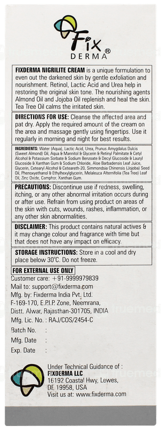 Fixderma Nigrilite Cream 50gm
