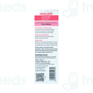 Neolayr Lite Lightening & Brightening Face Cream 40gm