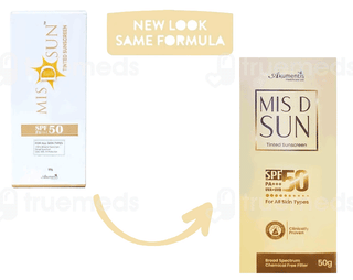 Mis D Sun Spf50 Pa+++ Tinted Sunscreen 50Gm