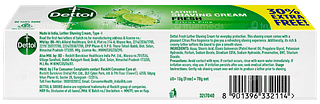 Dettol Fresh Citrus Pine Lather Shaving Cream 60+18gm Free